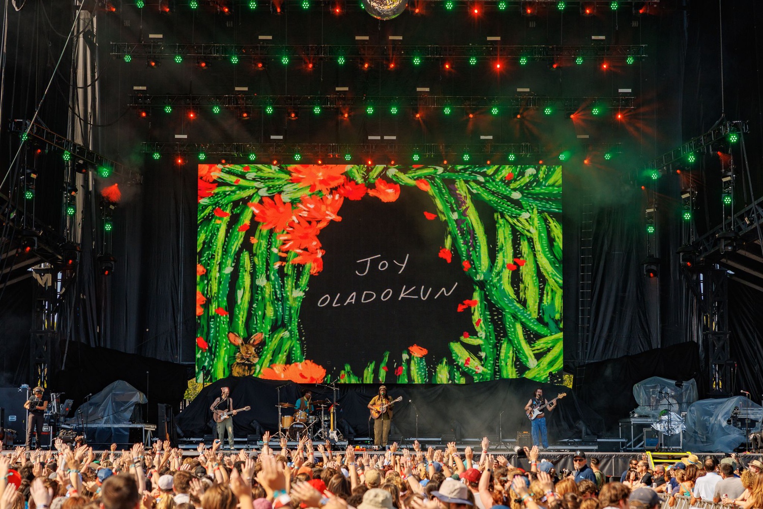 Joy Oladokun takes the Boston Calling Green Stage.