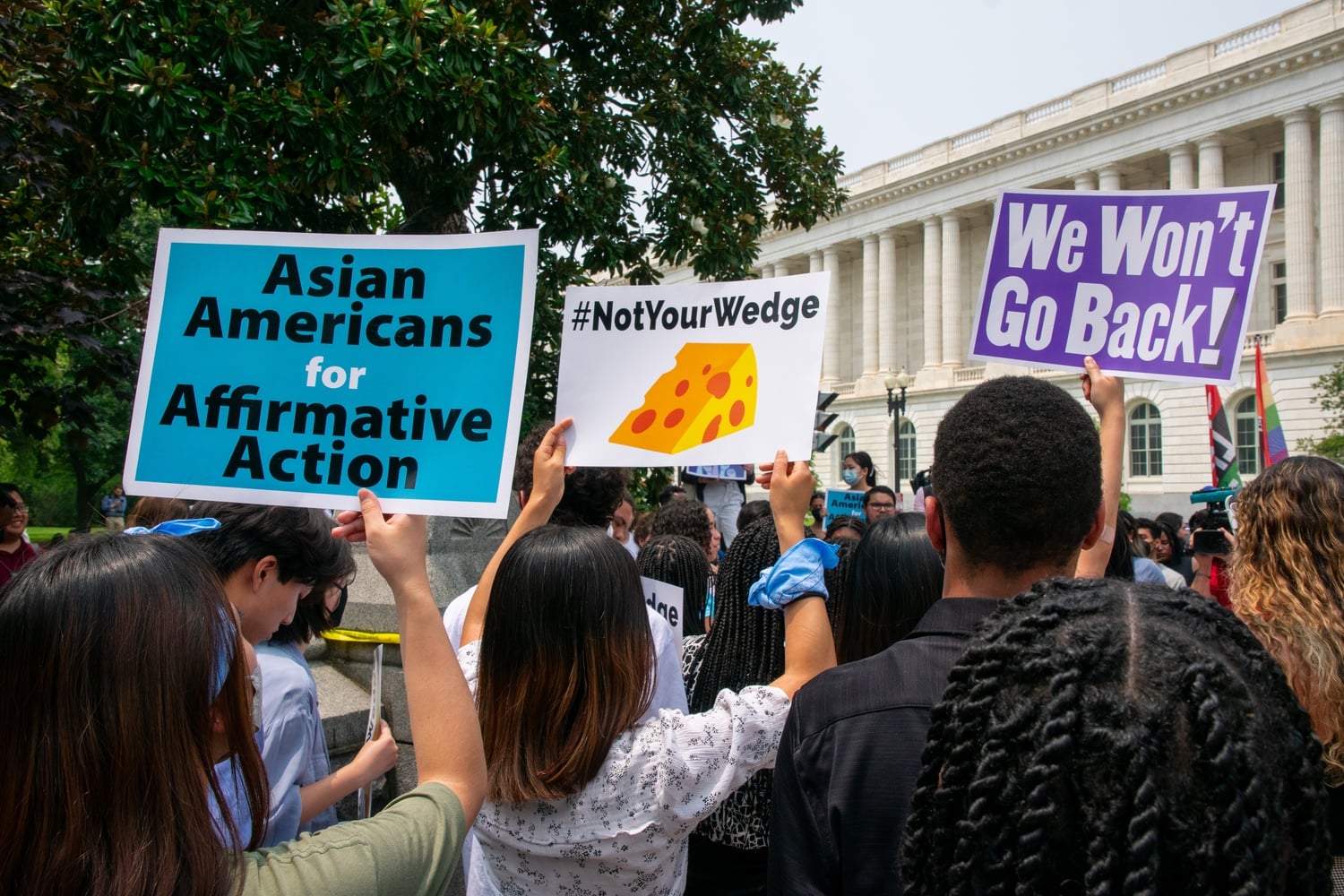 Students supporting affirmative action flocked to Washington to protest the Supreme Court’s decision ending the practice in higher education.