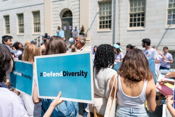 Cover image for VIDEO: Harvard Students Rally in Support of Affirmative Action After Supreme Court Ruling
