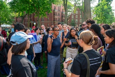 Cover image for In Photos: Protesters for Harvard Ethnic Studies Department Disrupt President Gay’s Ice Cream Social