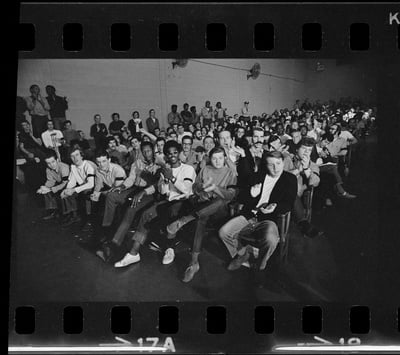 Cover image for Men incarcerated at Walpole attend a rally for better conditions in the fall of 1971, one year before unionizing.