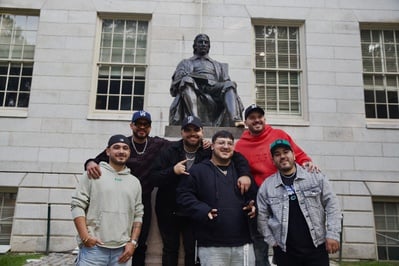Cover image for In Photos: Grupo Frontera Visits Harvard