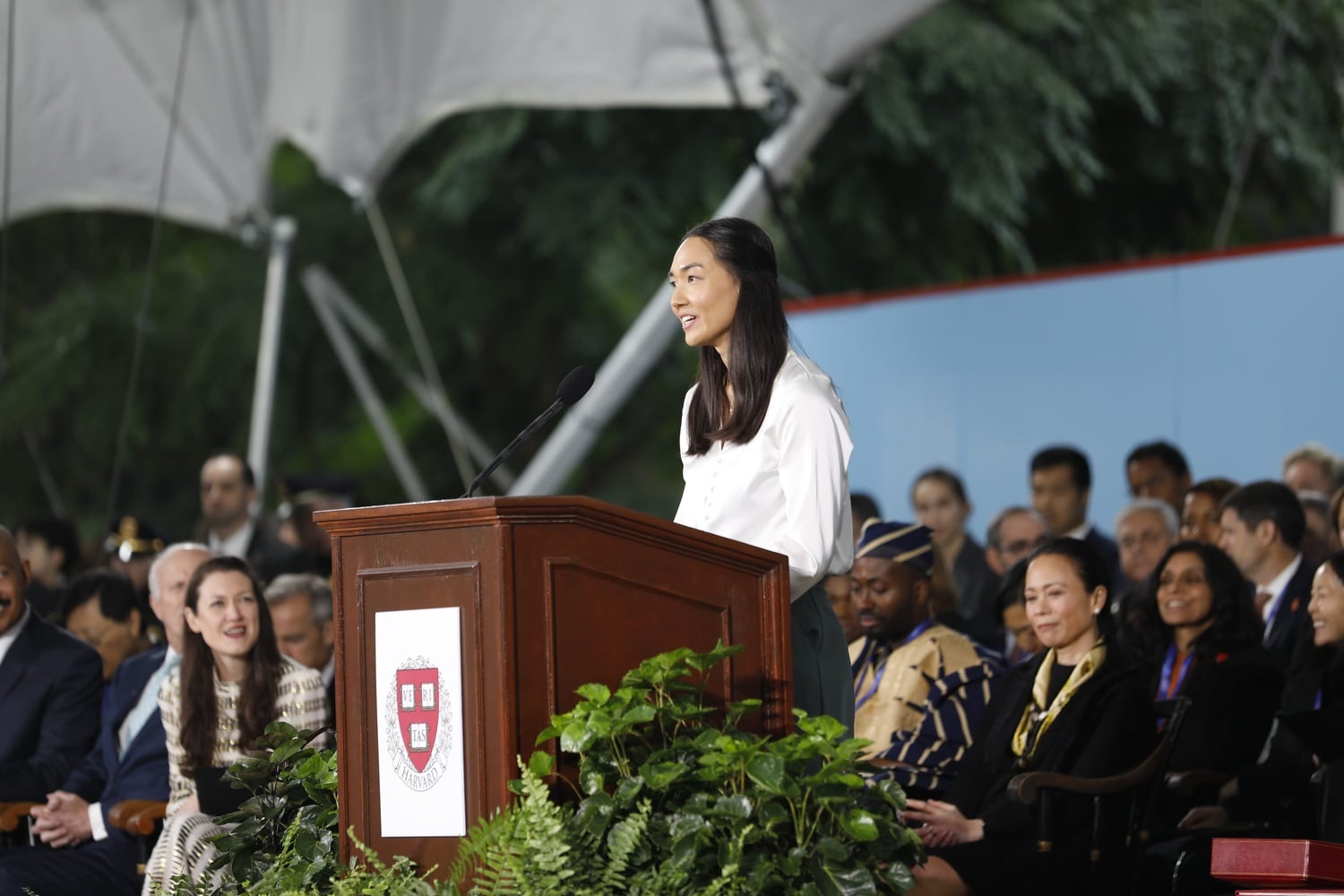 Natalie Sadlak — who served on the student advisory committee during the presidential search last fall — praised Gay for bringing a “different perspective from her predecessors.”