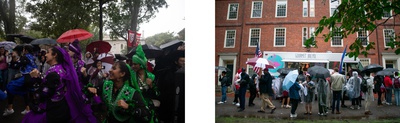 Cover image for Harvard Bhangra Perform and Attendees Eat at Food Truck