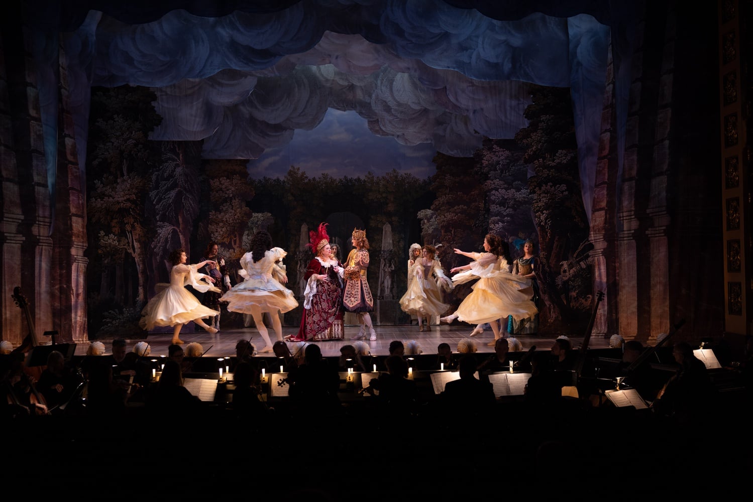 Karina Gauvin (Circé) and Aaron Sheehan (Ulisse) in the Boston Early Music Festival’s production of Desmarest’s "Circé."