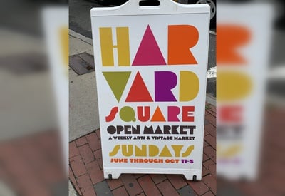 Cover image for Harvard Square Open Market sign