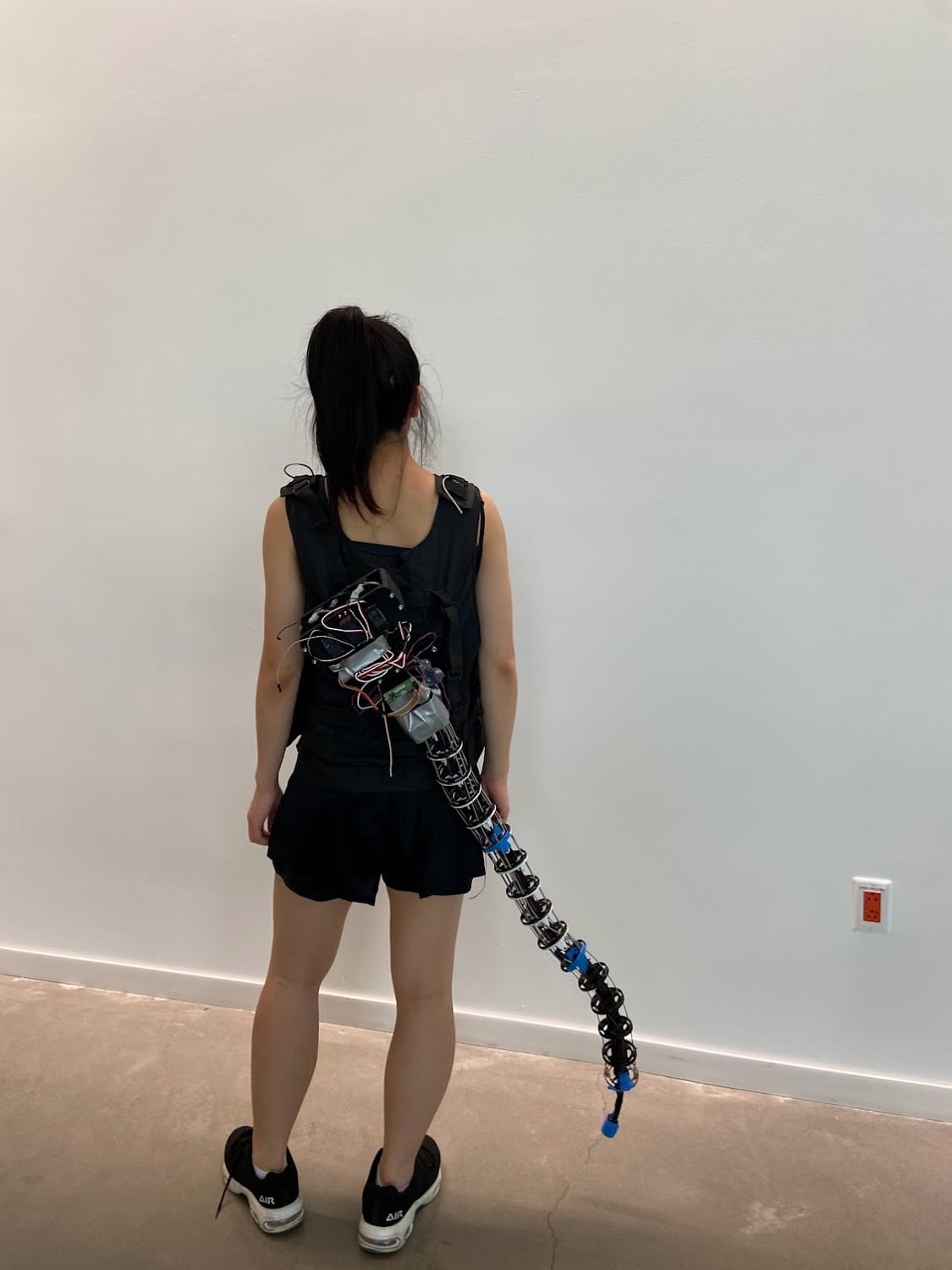 A robotic limb project Cai and Nguyen worked on.