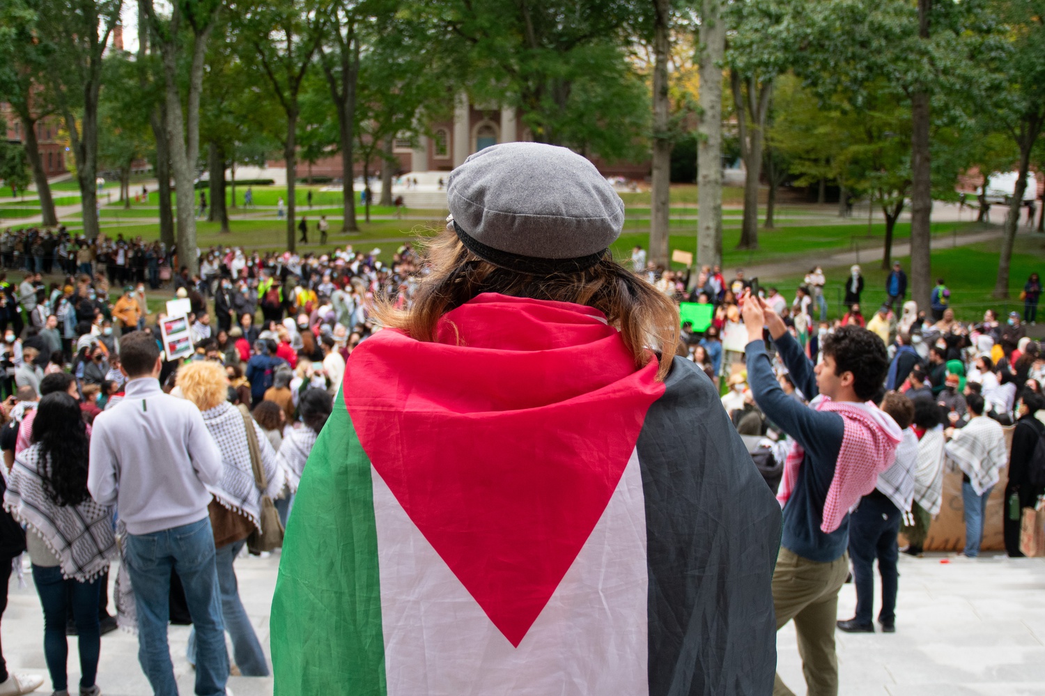 A picture taken at a pro-Palestine protest in October 2023. Some pro-Palestine student activists has said appointing a task force is the wrong approach.