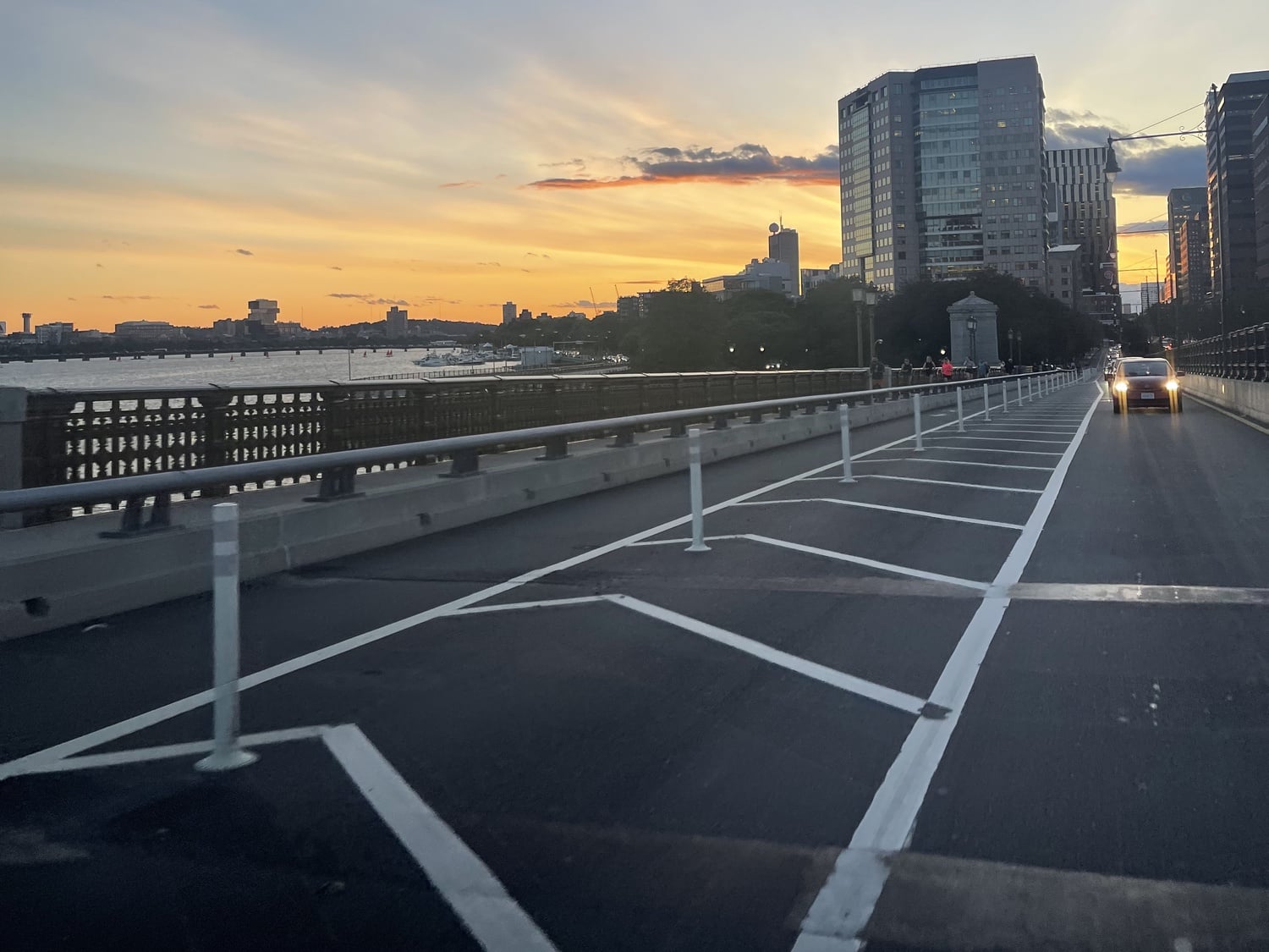 Sunset from Longfellow Bridge.