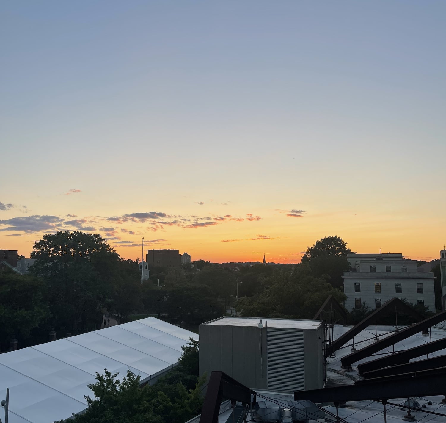 Sunset from Math Lounge Balcony.