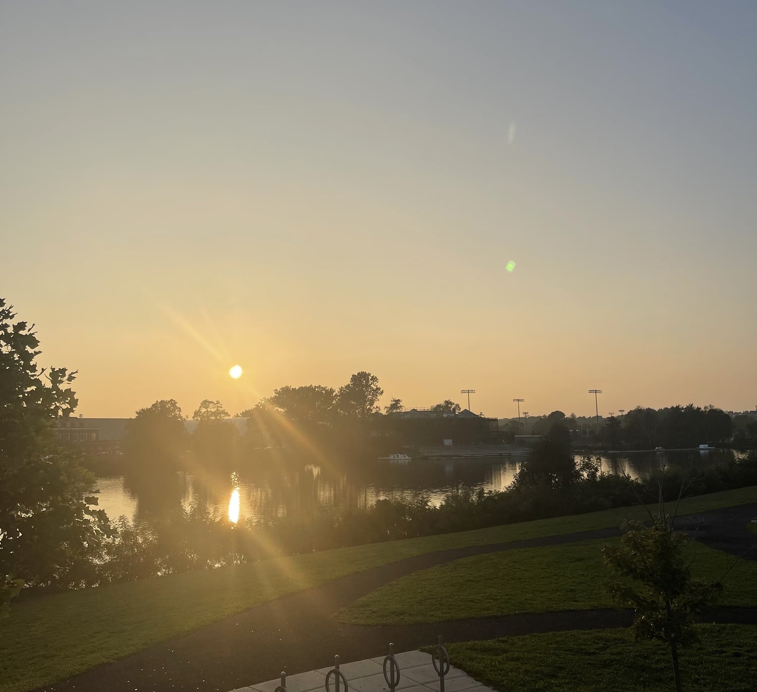 Sunset from Anderson Memorial Bridge.