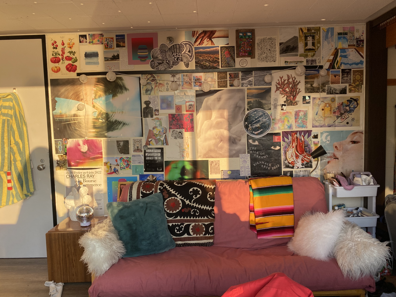 My collage brings to mind precious experiences that I’d have otherwise forgotten. It’s like a library of my life, which challenges the ephemerality that my memories can easily take on.