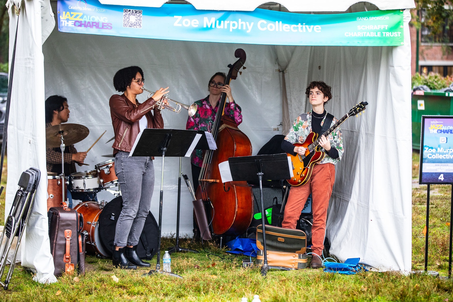 The Zoe Murphy Collective performs at “Jazz Along the Charles” on Oct. 7.
