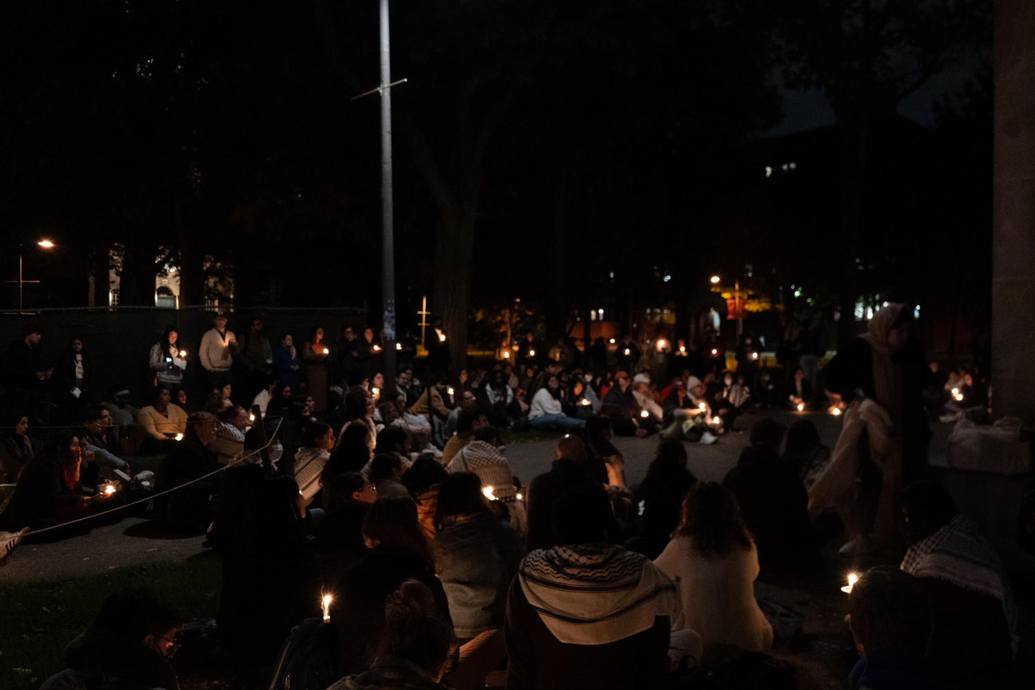 Students gathered to grieve the Palestinian children killed in Gaza amid the ongoing war between Israel and Hamas.