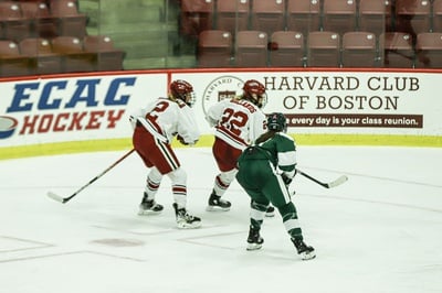 Cover image for ‘All of Us are Freshmen’: Young Harvard Women's Ice Hockey Squad Gets Off to Rocky Start