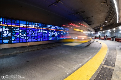 Cover image for "Blue Sky on the Red Line."