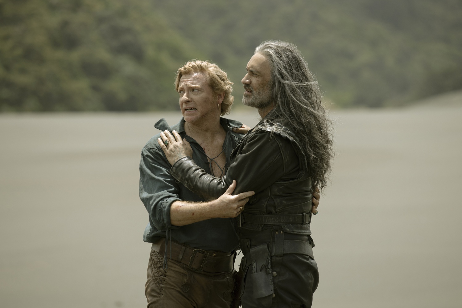 Rhys Darby and Taika Waititi in Season 2, Episode 8 of "Our Flag Means Death."