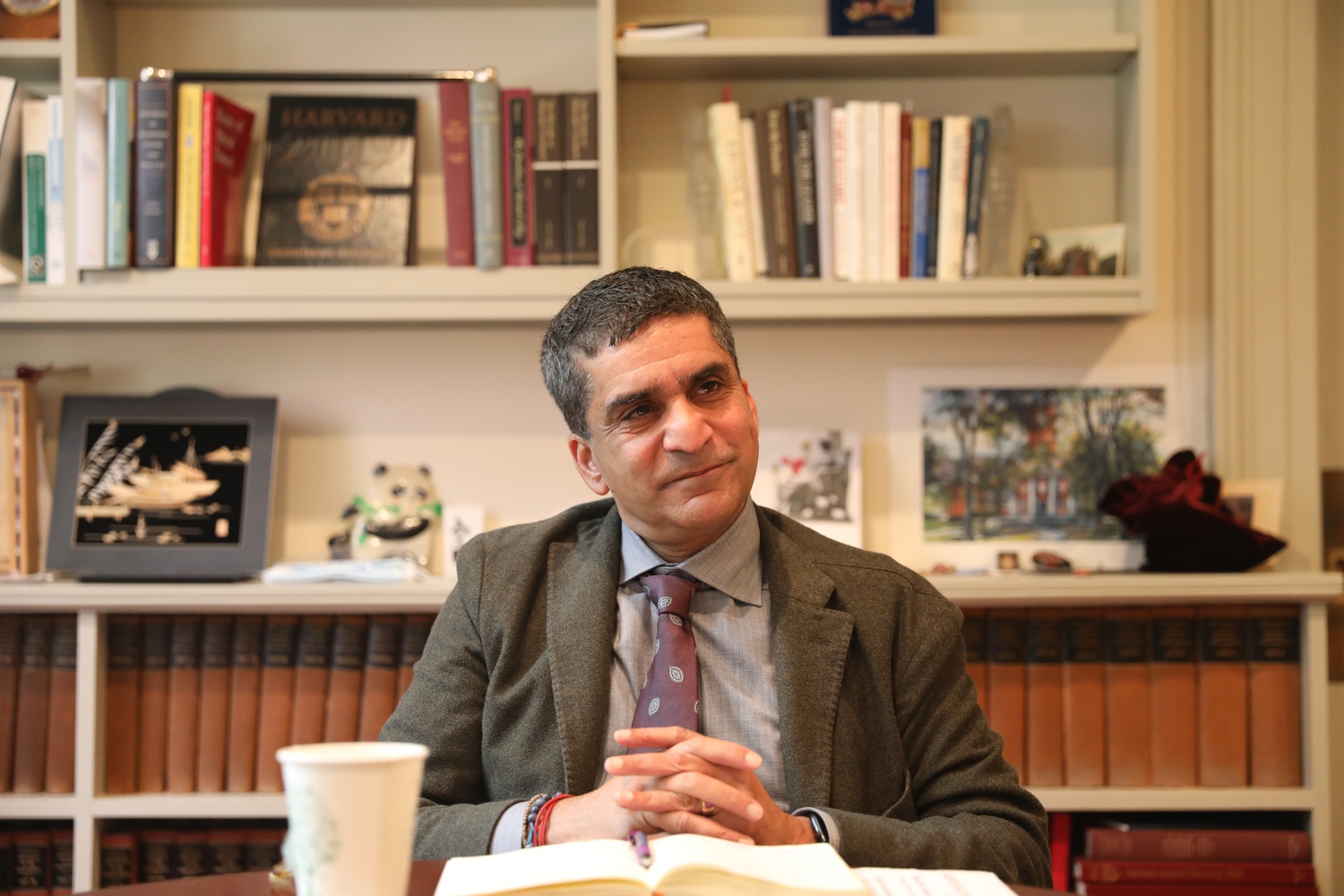 Dean of the College Rakesh Khurana gave the welcoming speech at a virtual conference featuring undergraduate students leaders from MIT and all eight Ivy League schools.