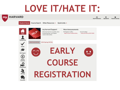 Cover image for Love It/Hate It: Early Course Registration