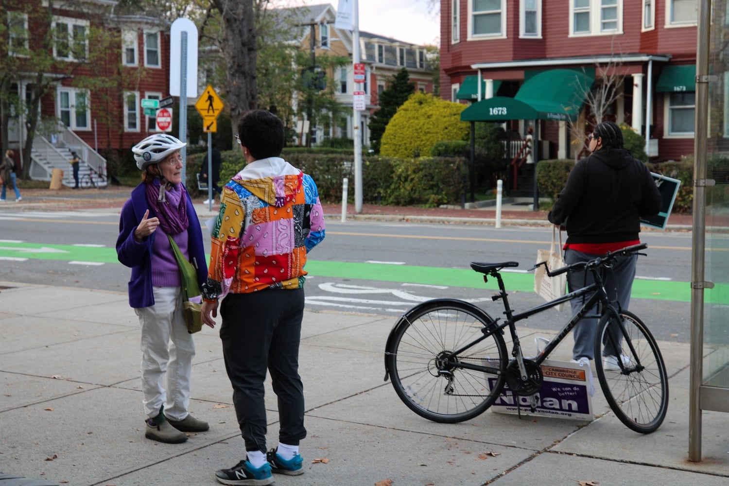 Patty Nolan and Dan Totten at Polling Site | News | The Harvard Crimson