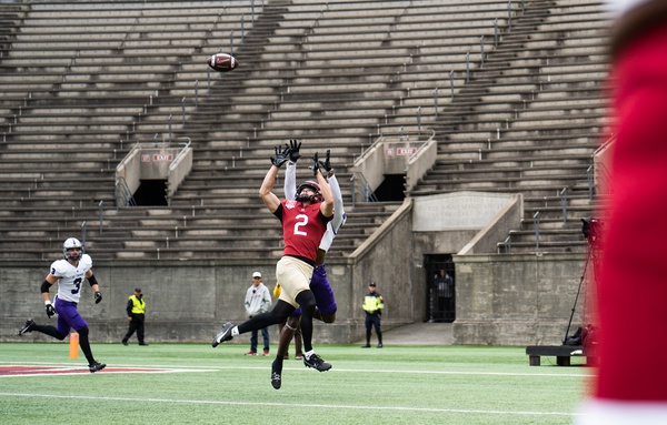 Cover image for Star Sophomore Wide Receiver Cooper Barkate and His Teammates Look to Claim Sole Ivy Title in 139th Matchup of The Game