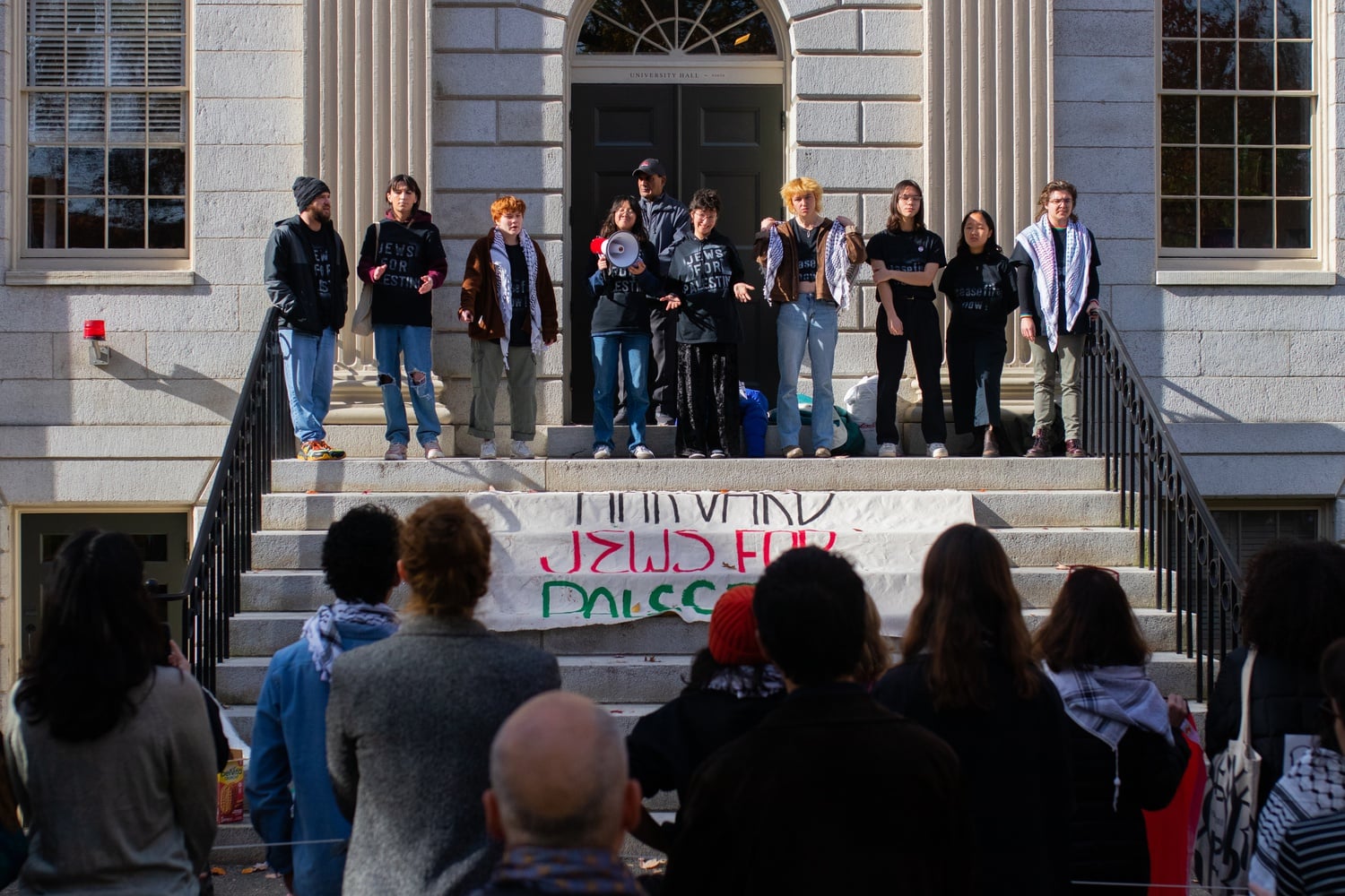 24 hours after the protest began, nine student demonstrators calling for a ceasefire in the Israel-Hamas war ended their occupation of University Hall.