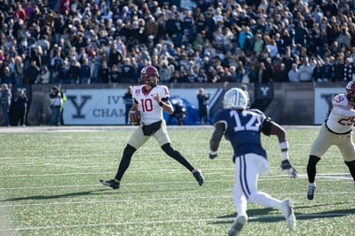 Cover image for Yale Defeats Harvard 23-18 to Win The Game; Harvard, Yale, Dartmouth to Share Ivy Title