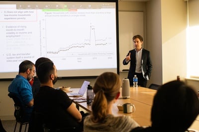 Cover image for Political Scientist Zach Parolin Talks Poverty Measurement in the 2024 Census at Harvard School of Public Health Talk