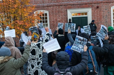 Cover image for Eight Students Face Harvard College Ad Board Hearings After 24-Hour University Hall Occupation