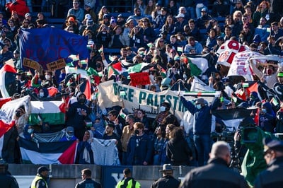 Cover image for Pro-Palestine Protest at the Game