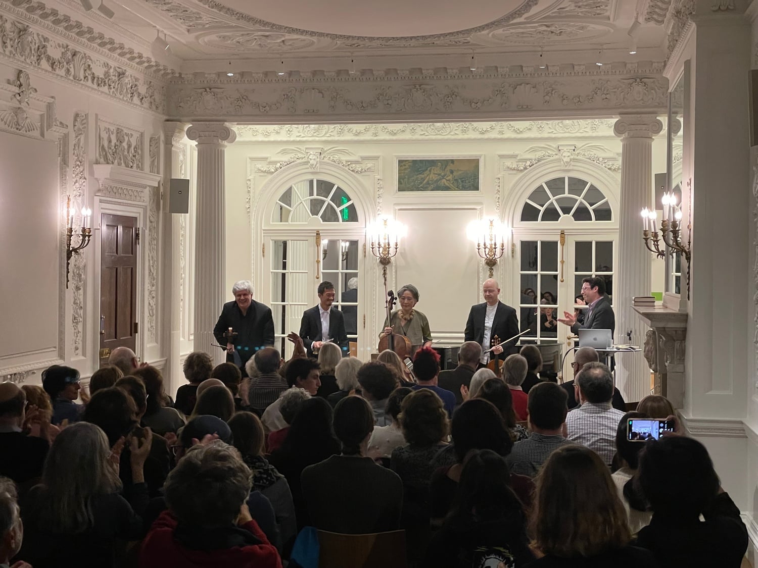 The Borromeo Quartet performing at Goethe-Institut Boston on Oct. 28.