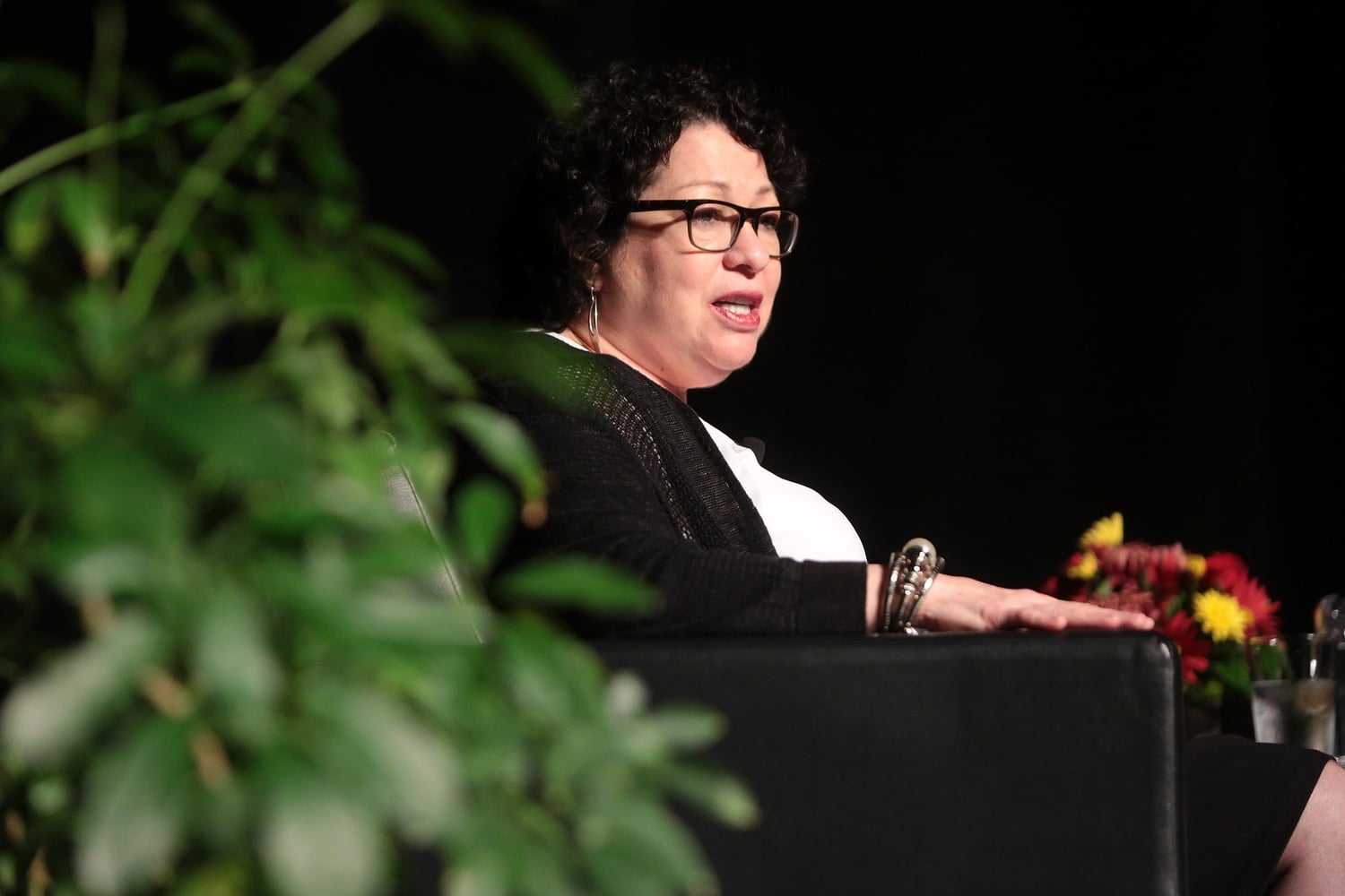 Supreme Court Justice Sonia Sotomayor judged finalists in Harvard Law School's Ames Moot Court Competition on Nov. 15.