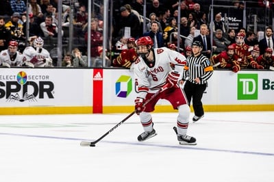 Cover image for Harvard Falls to No. 1 Boston College, No. 10 UMass Over Thanksgiving Break