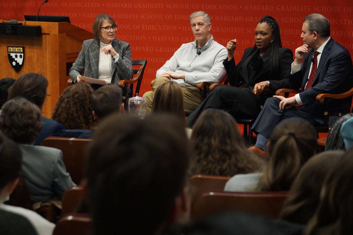 Former and current CEOs of the Chicago Public Schools spoke about educational reform at a Harvard Graduate School of Education event Wednesday.