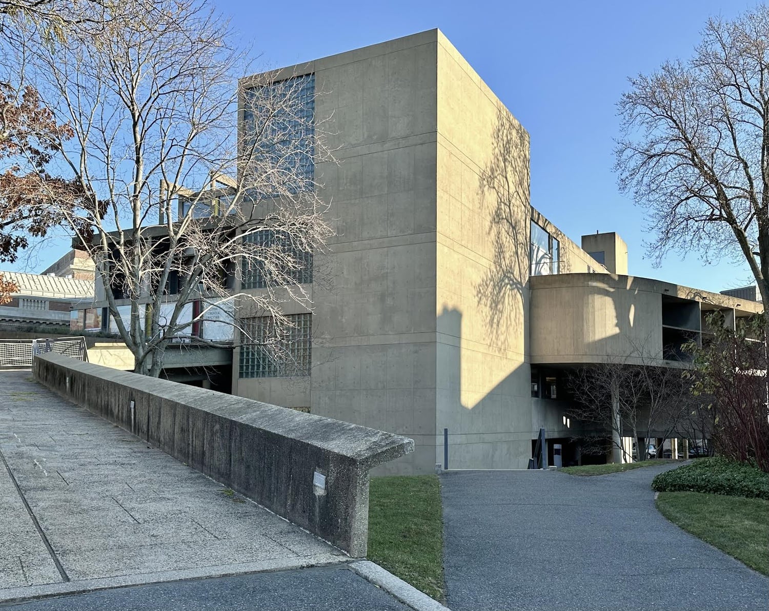 The Carpenter Center was designed in 1963 by architect Le Corbusier.
