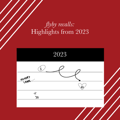 Cover image for flyby recalls: highlights from 2023