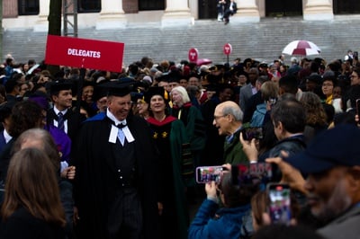 Cover image for Crowd and Delegates Claudine Gay Inauguration
