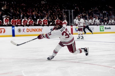 Cover image for Harvard Men’s Hockey Falls to No. 13 Cornell, Fights Back in Upset Against Colgate