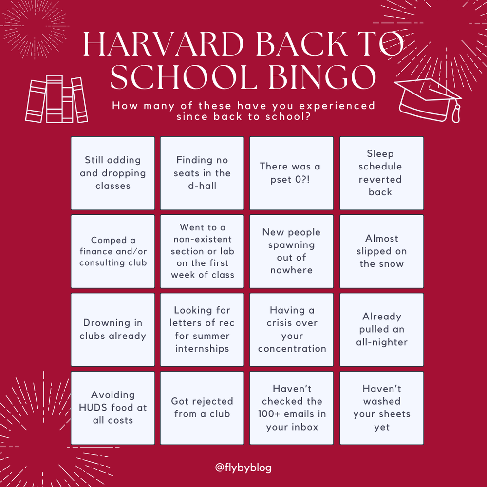 Back to school bingo!