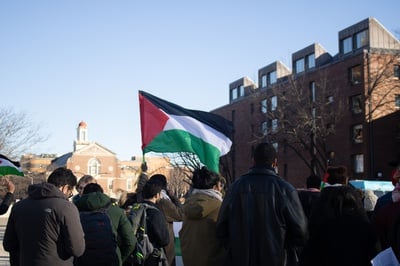 Cover image for Pro-Palestine Groups Rally, Demand Harvard Divest Ties to Israel