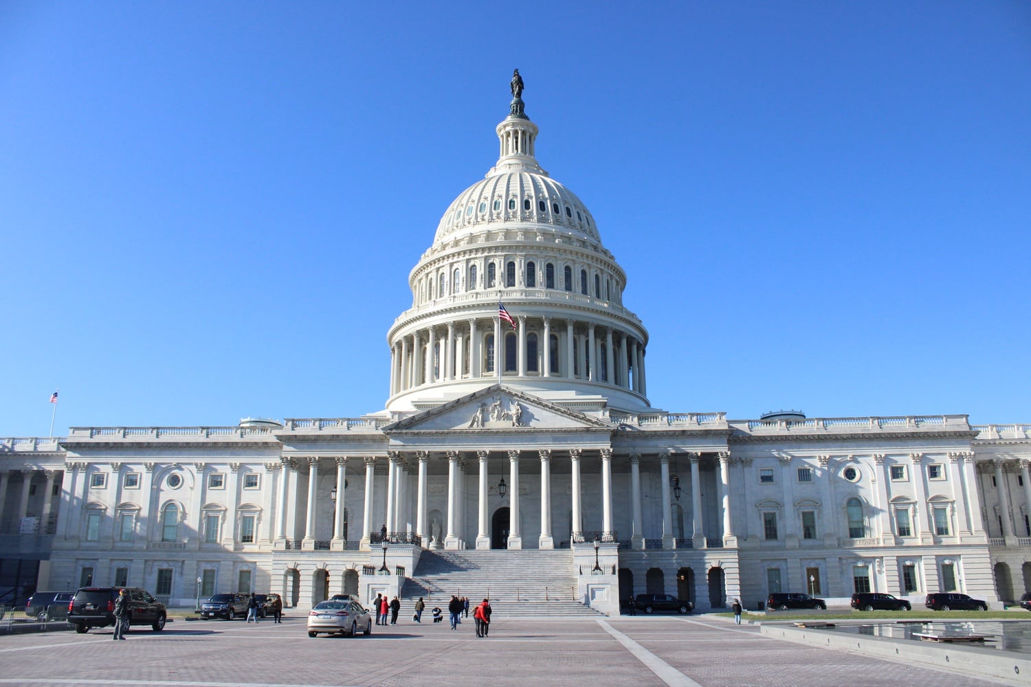 The United States Capitol is located in Washington, D.C. In a Friday letter, Rep. Josh S. Gottheimer (D-N.J.) demanded Harvard publicly outline its plan for protecting Jewish students from antisemitism on campus.