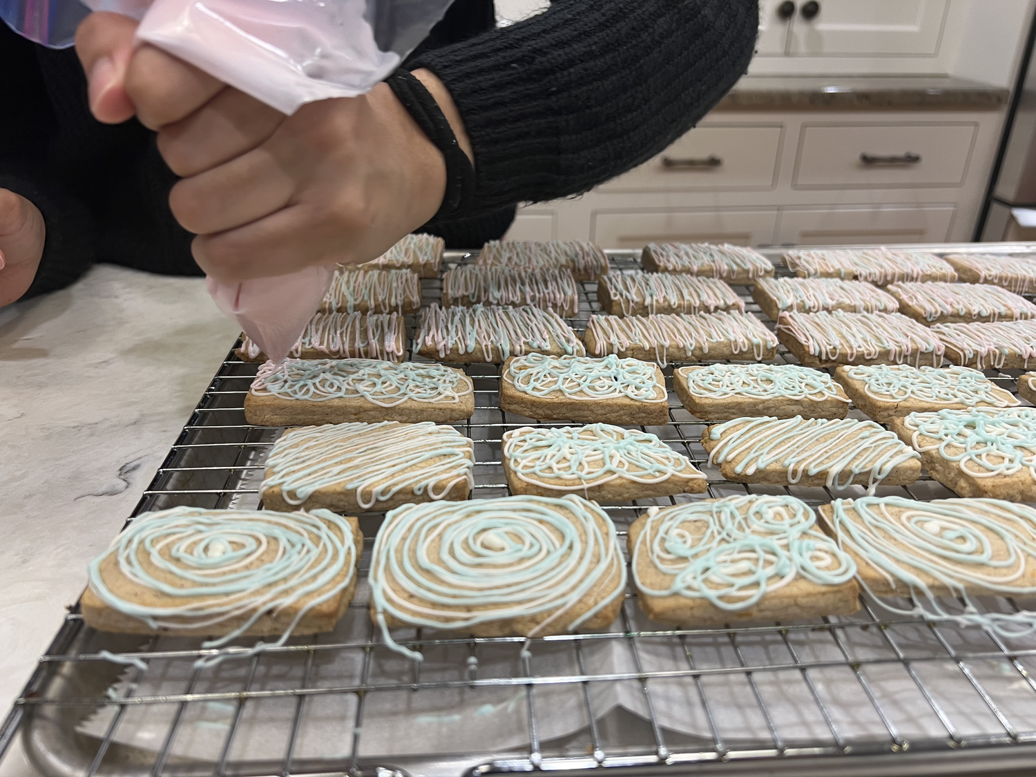 With an orange spiced base and vibrant royal icing, these technicolor cookies are guaranteed to turn heads.
