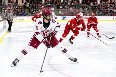 Cover image for Hockey Stuns Princeton With OT Goal, Shuts Out No. 15 Quinnipiac for Road Trip Sweep