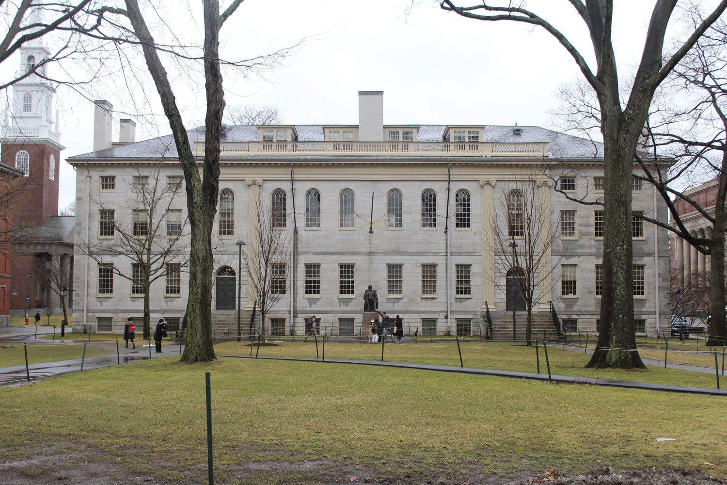 University Hall houses the offices of many of Harvard's top officials. Harvard Business School professor Raffaella Sadun resigned on Sunday as co-chair of the presidential task force on antisemitism after repeatedly considering stepping down.