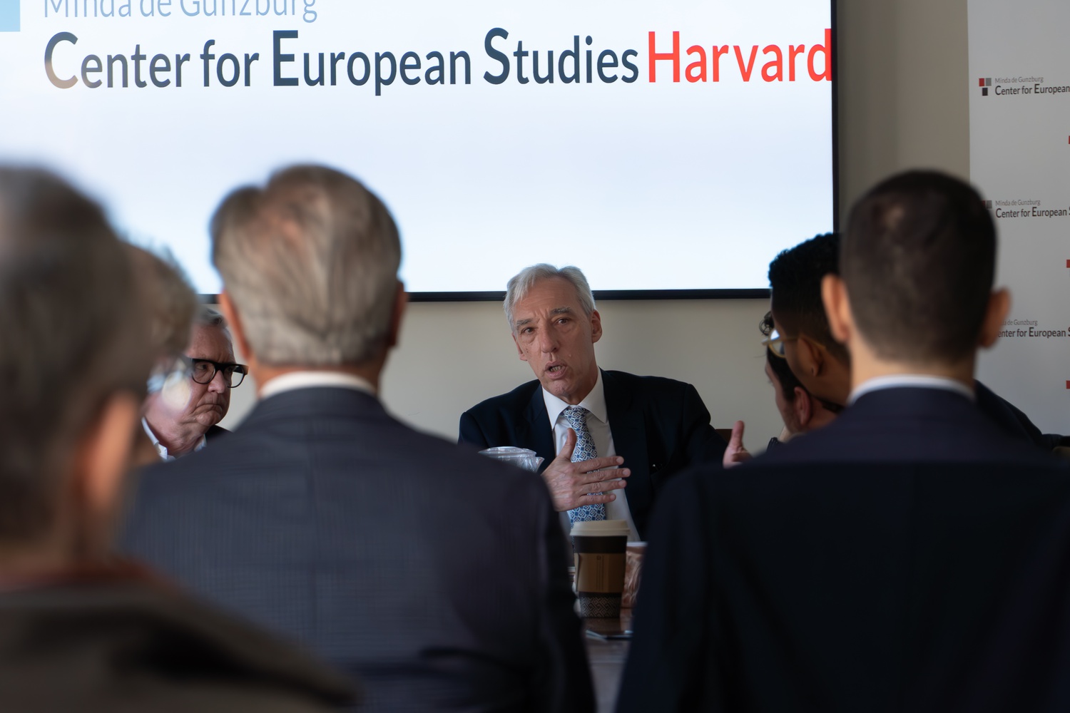 The Portuguese Foreign Minister João Gomes Cravinho discussed the European Union's response to the war in Ukraine during an event at the Center for European Studies on Tuesday.