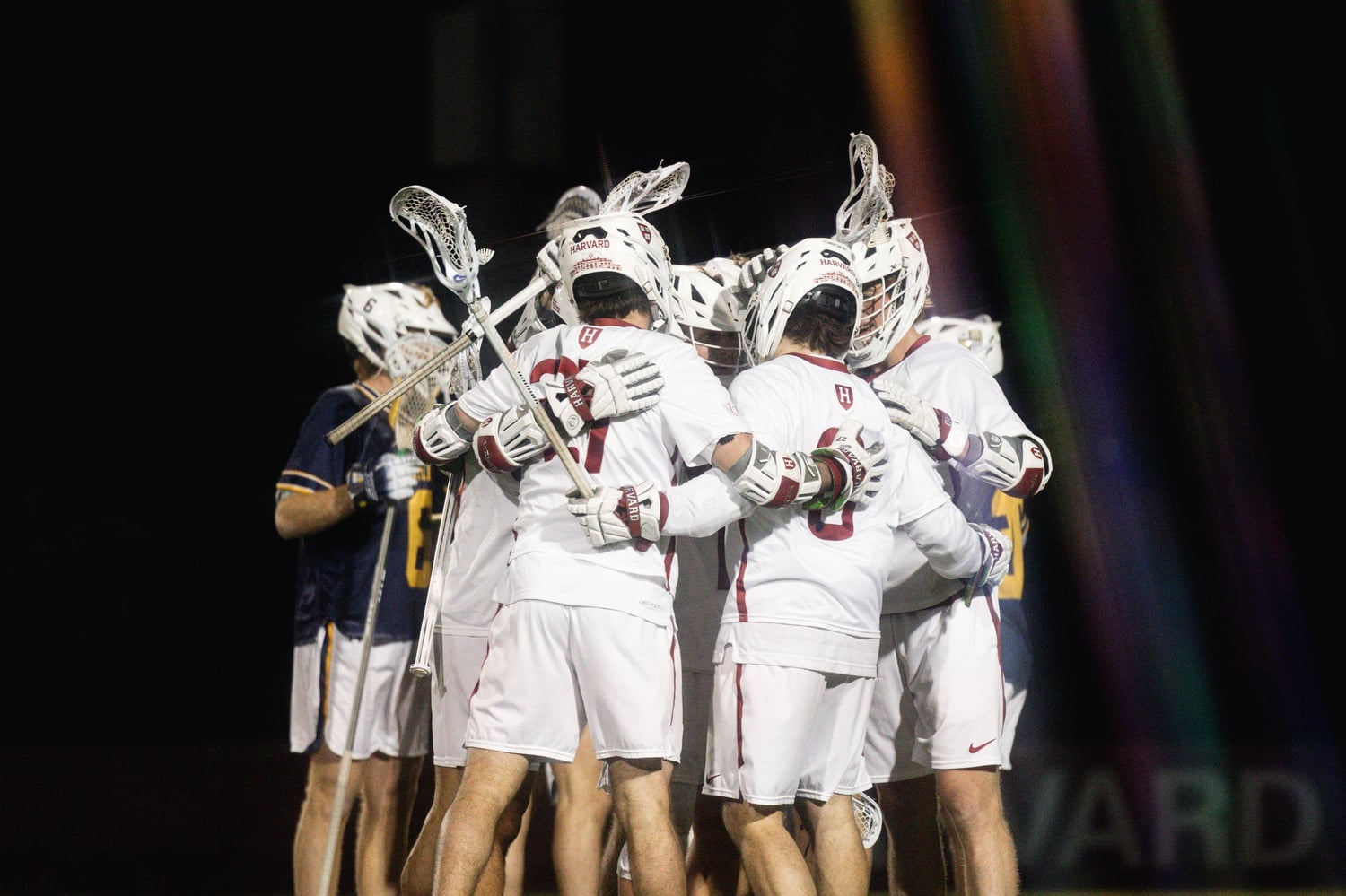 The Harvard men's lacrosse team fell to Colgate yesterday in a tough 19-15 battle that saw the Raiders leave Jordan Field victorious.