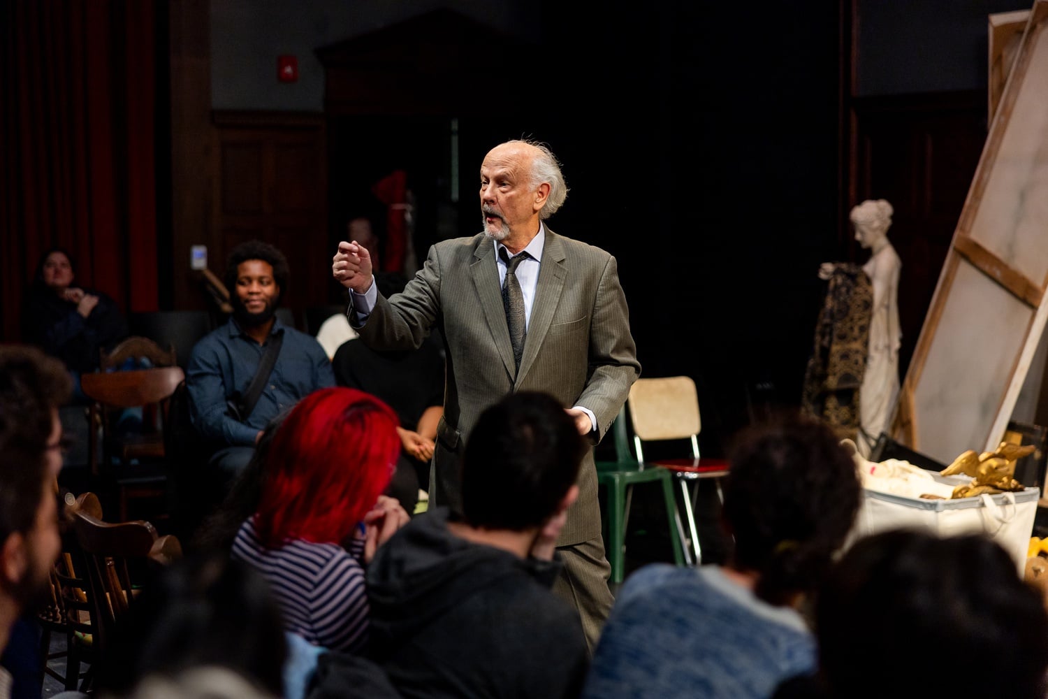 Jim Ortlieb in The Huntington’s production of
John Kolvenbach’s "Stand Up If You’re Here Tonight."