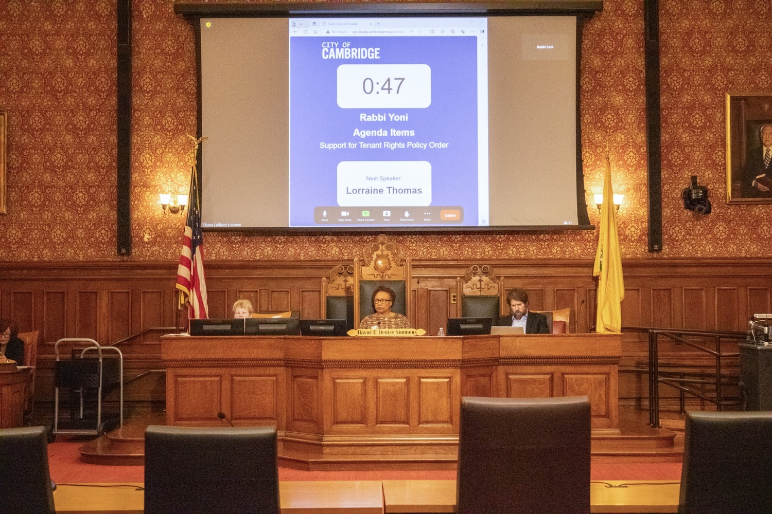 The Cambridge City Council meets in early March at City Hall.