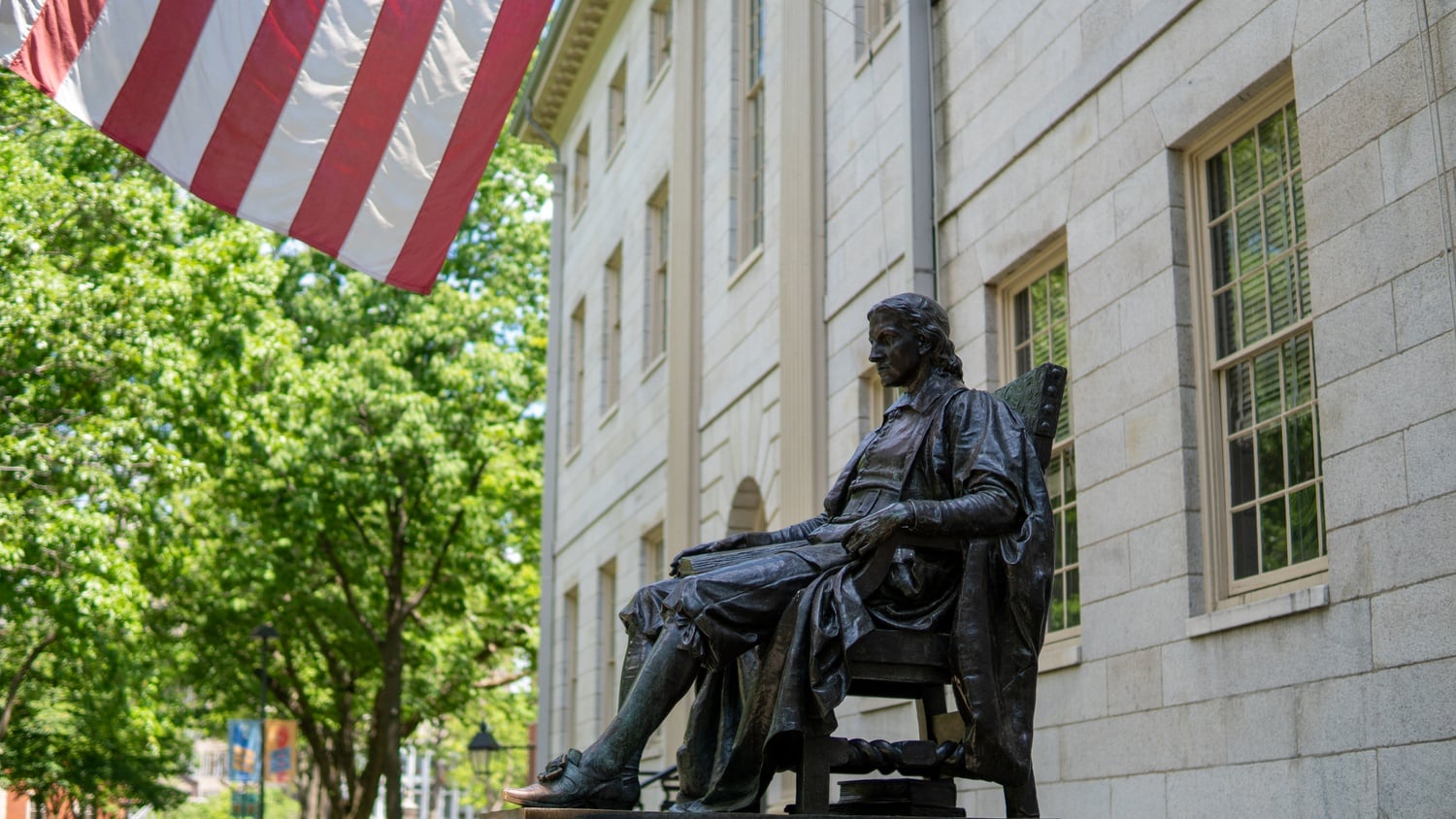 University Hall, which hosts Faculty of Arts and Sciences meetings, is located in Harvard Yard. Professors expressed their support to eliminate the option to take Gen Ed and QRD courses on a pass-fail basis at this Tuesday's meeting.