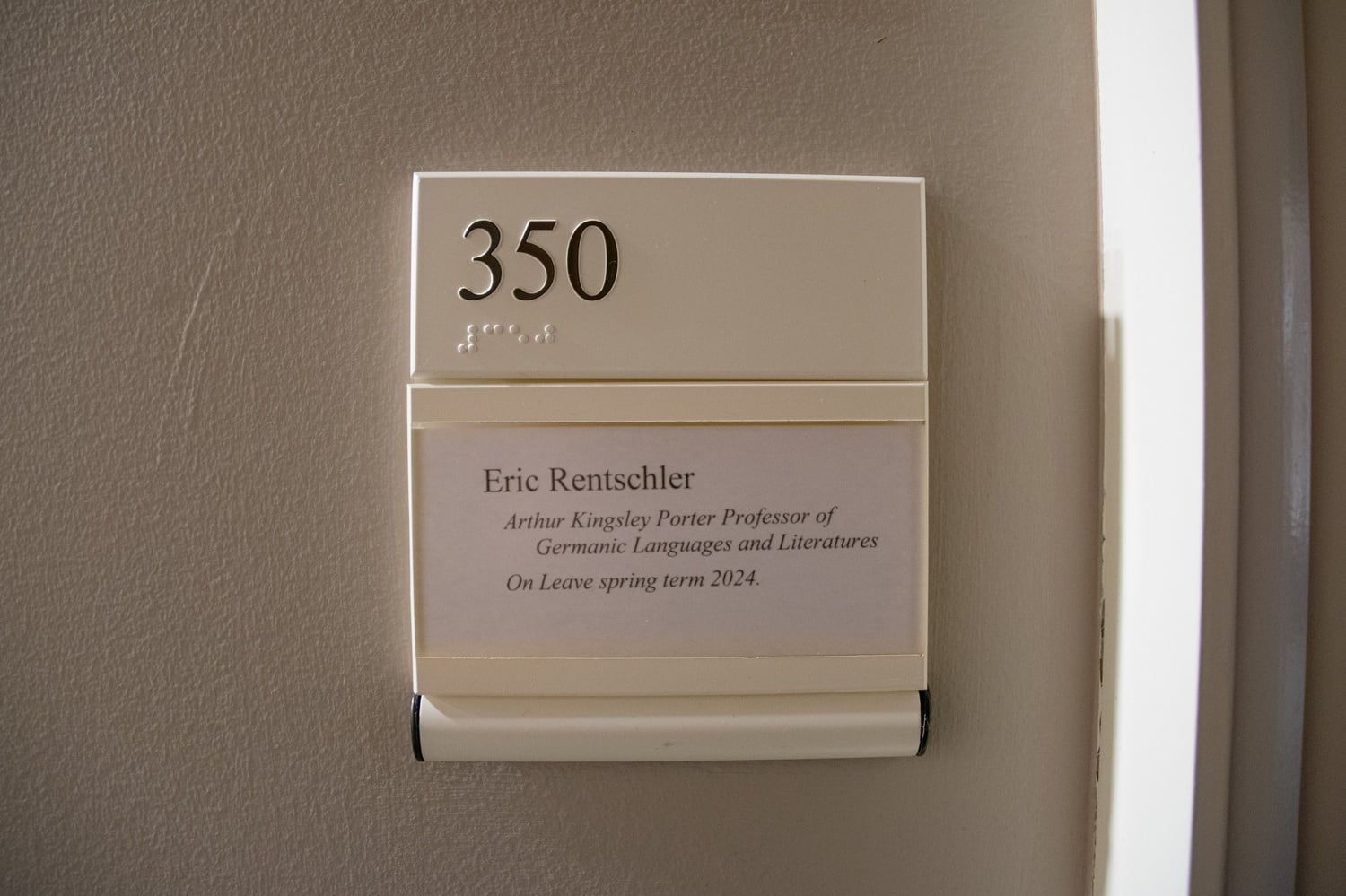 FAS Dean Hopi Hoekstra placed Germanic Languages and Literatures professor Eric Rentschler on administrative leave for violating sexual and gender-based harassment and professional conduct policies.